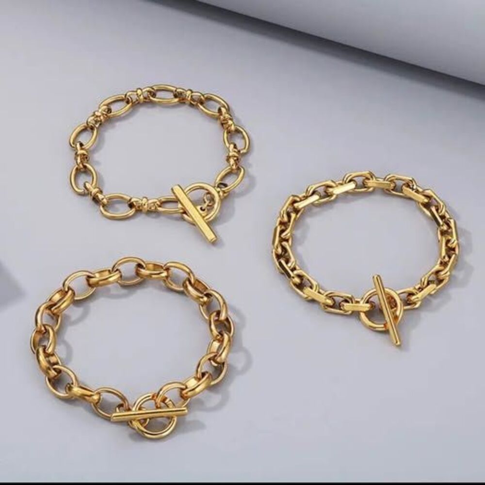 Pvd Coated 18K Gold Plated Geometric 304 Stainless Steel Simple Style Classic St